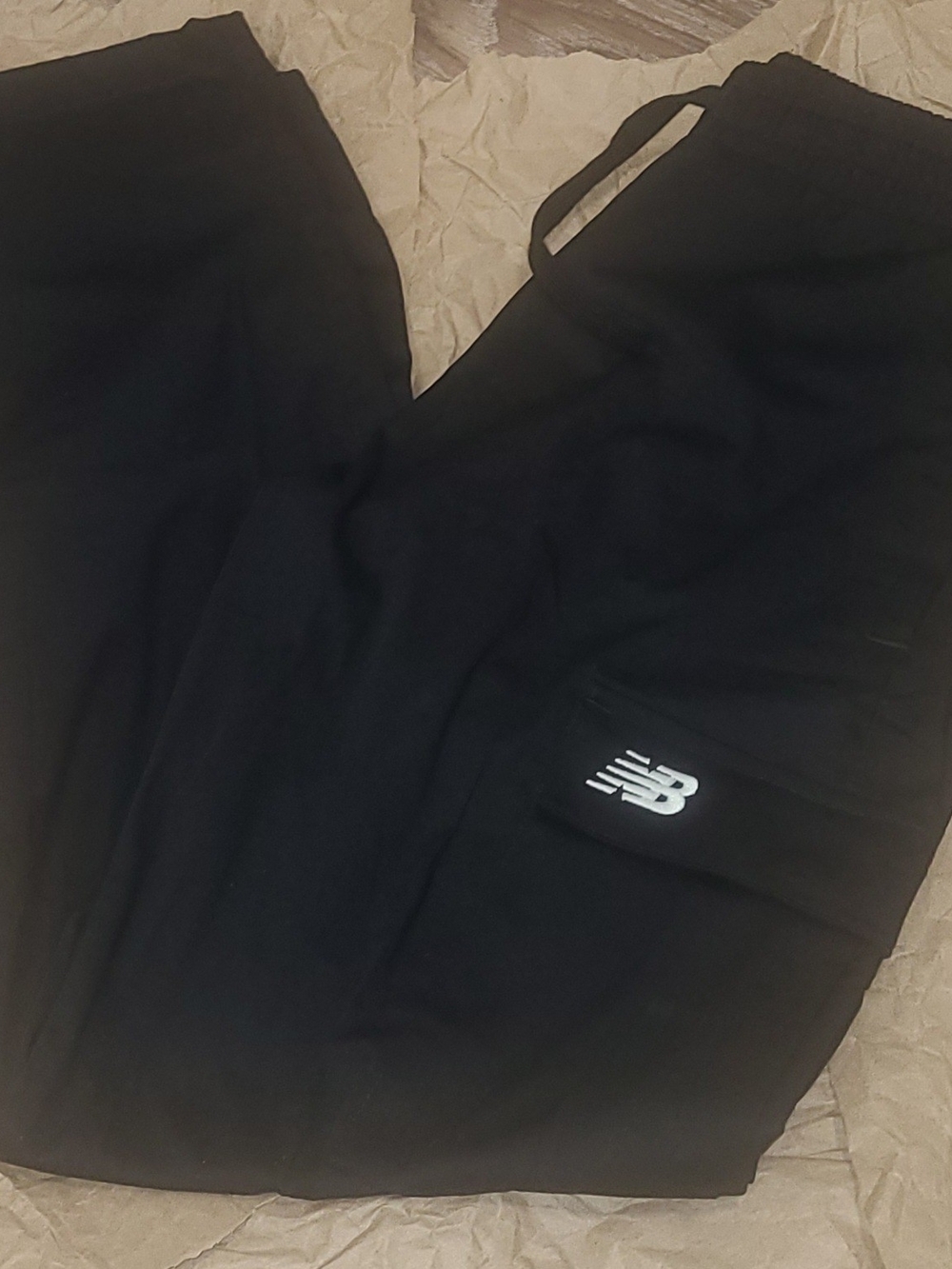 New Balance Men's Black Jogger Sweatpants with NB Logo